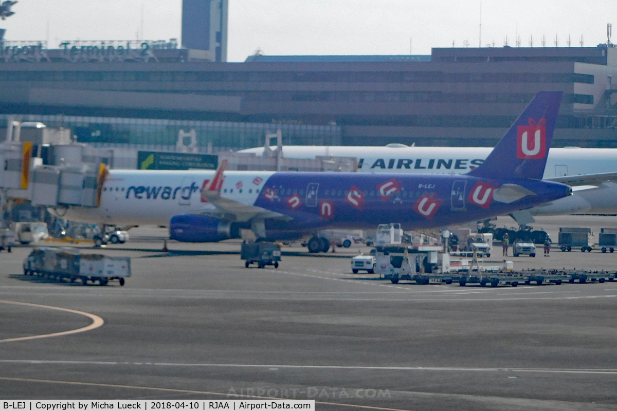 B-LEJ, 2018 Airbus A321-231 C/N 8163, At Narita