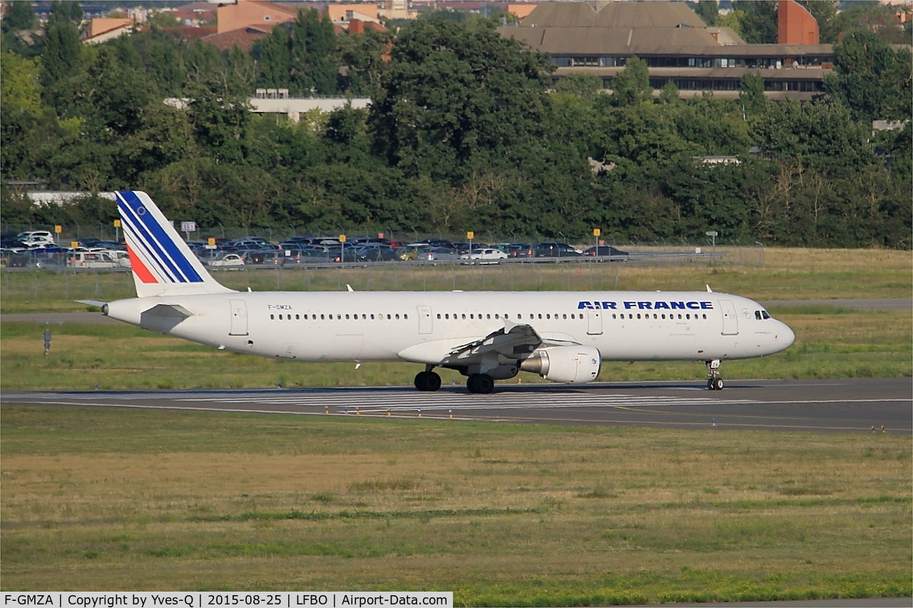 F-GMZA, 1994 Airbus A321-111 C/N 498, Airbus A321-111, Lining up rwy 14L, Toulouse-Blagnac airport (LFBO-TLS)