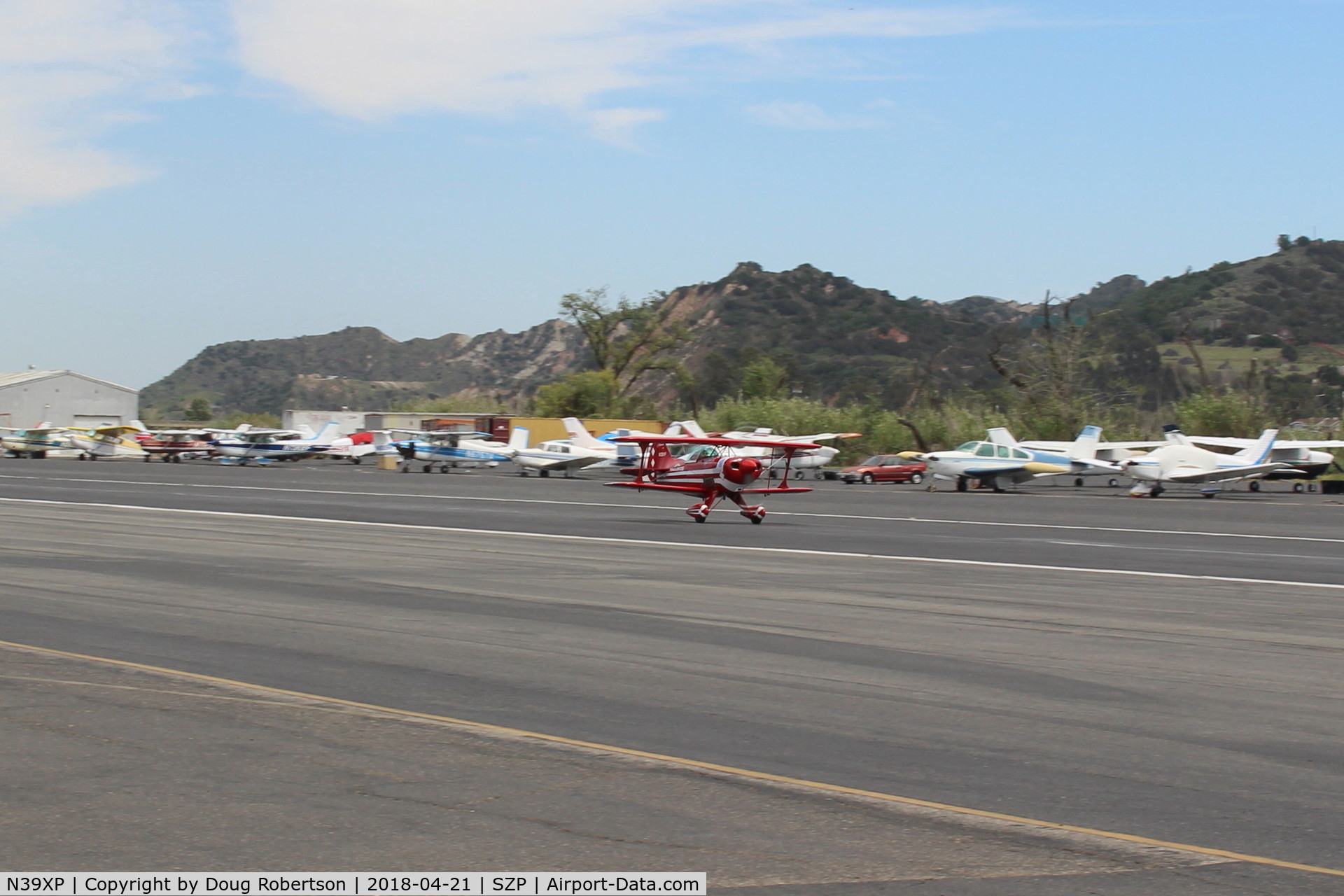 N39XP, 1976 Pitts S-1S Special C/N K-039, 1876 Kucki PITTS S-1S SPECIAL, Lycoming AEIO-360 180 Hp, takeoff roll Rwy 22