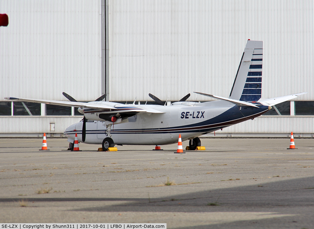 SE-LZX, 1977 Rockwell 690B Turbo Commander C/N 11367, Parked at the General Aviation area...
