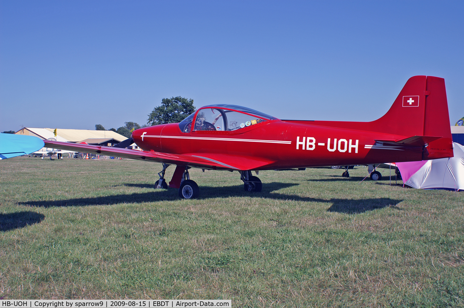 HB-UOH, 1956 Aviamilano F-8L Falco Series 1 C/N 105, Old-Timer Rally Schaffen