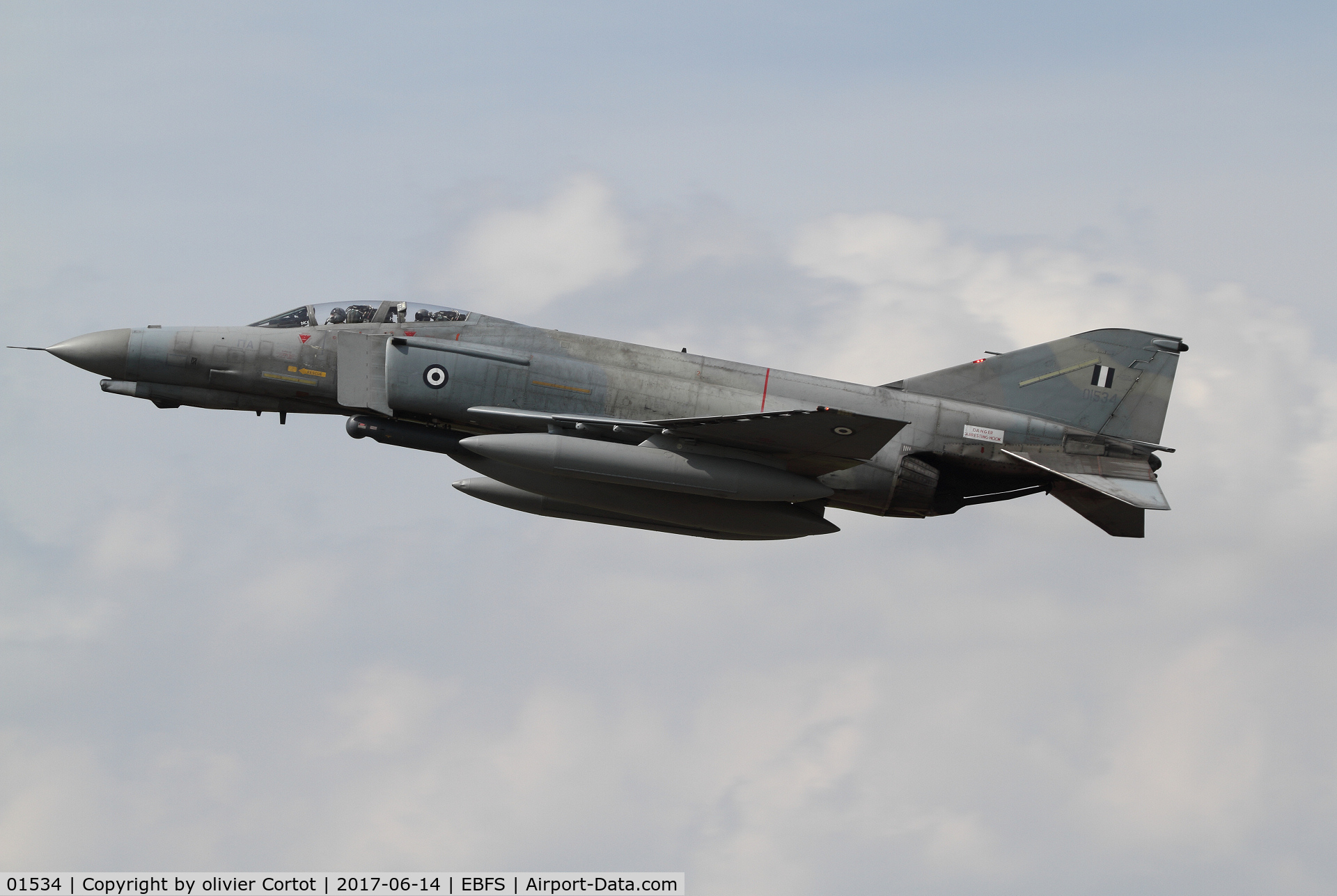 01534, 1972 McDonnell Douglas F-4E AUP Phantom II C/N 4569, nice spotter day at Florennes AB