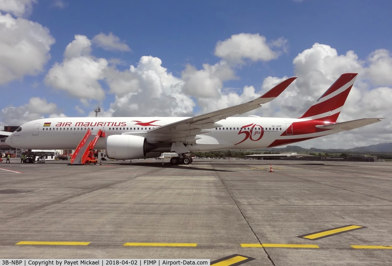 3B-NBP, 2017 Airbus A350-941 C/N 145, At Plaisance , Sir Seewoosagur Ramgoolam Airport, Mauritius