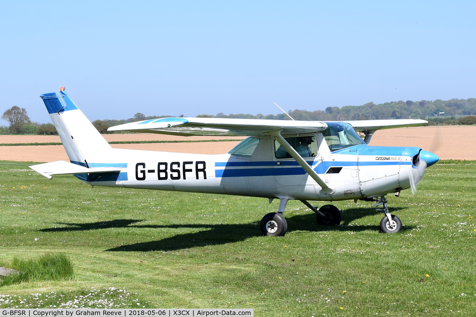 G-BFSR, 1969 Reims F150J C/N 0504, Just landed at Northrepps.