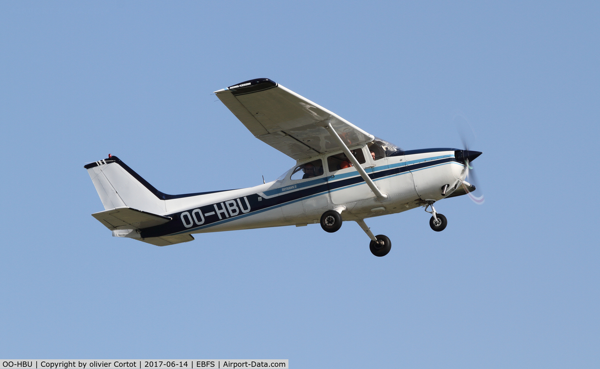 OO-HBU, Cessna CF172N Skyhawk C/N 17201916, Florennes spotter day