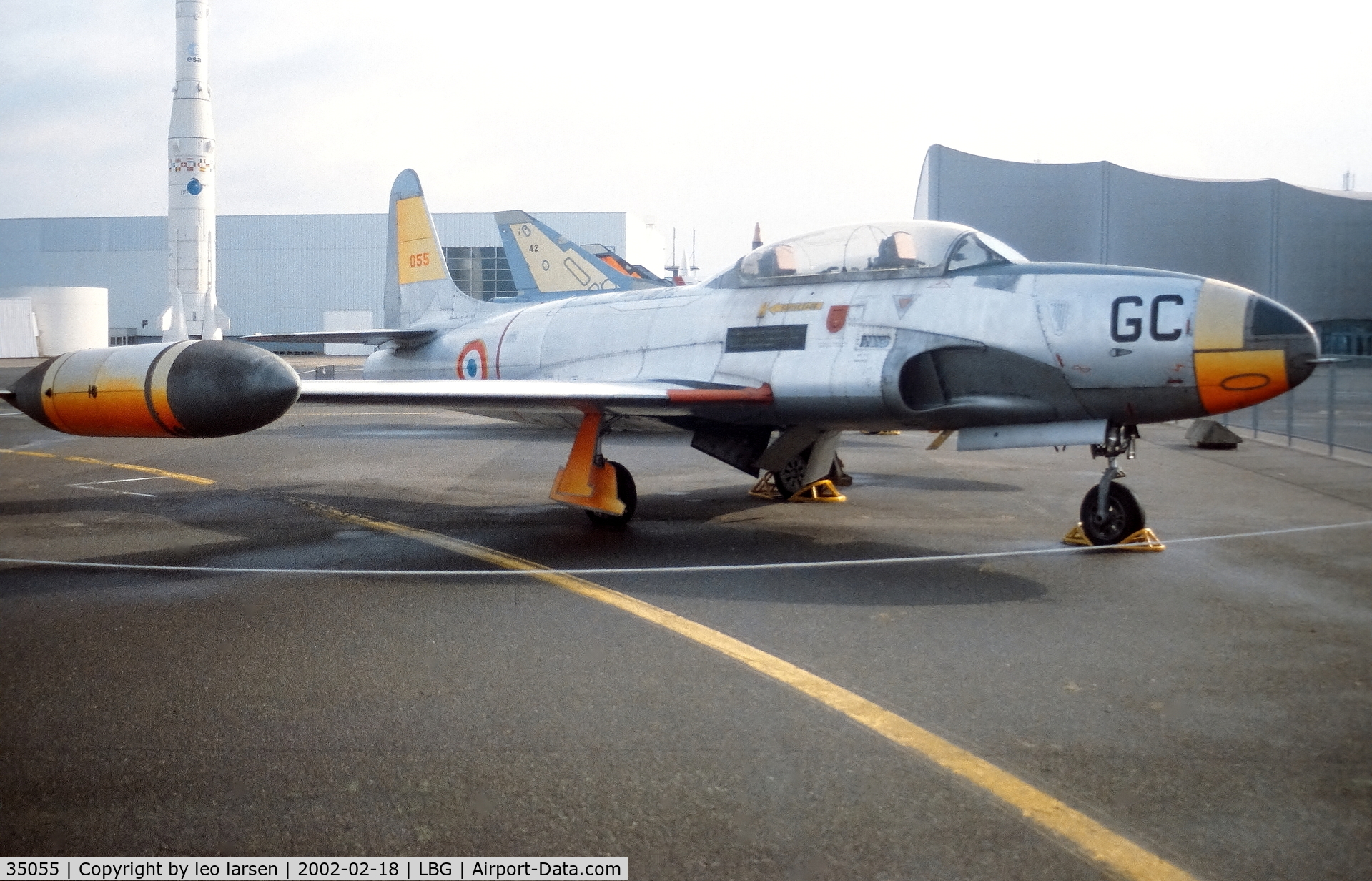 35055, Lockheed T-33A Shooting Star C/N 580-8394, Musee de l Air Paris LBG 18.02.2002