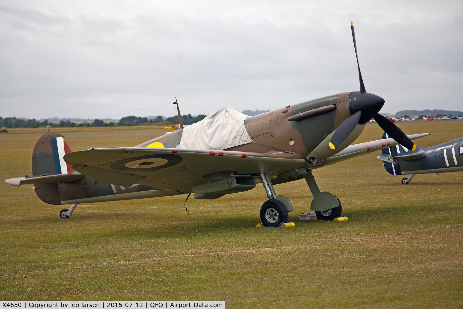 X4650, 1940 Supermarine 300 Spitfire Mk1A C/N 6S-75531, Duxford 12.7.2015