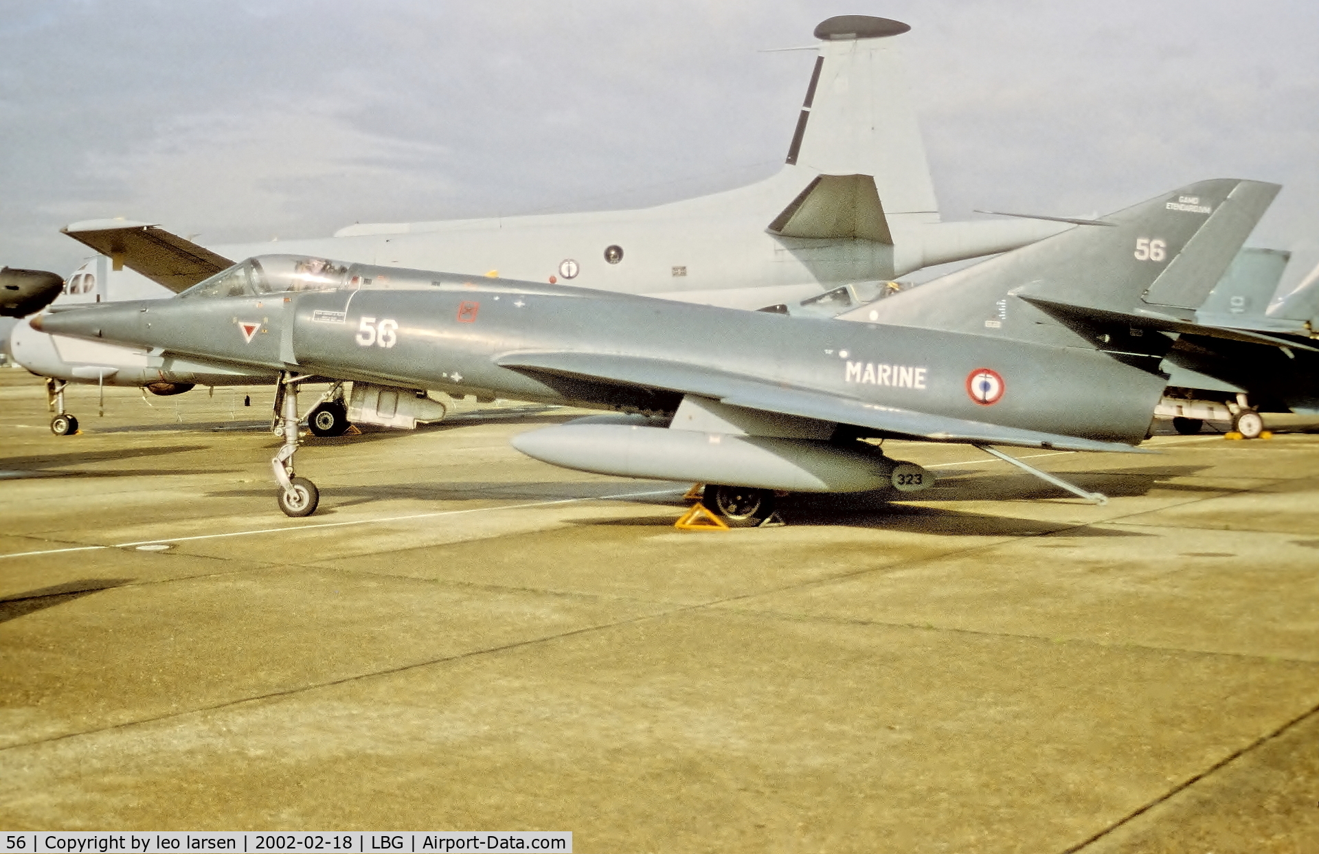 56, Dassault Etendard IV.M C/N 56, Musee de l air Paris LBG 18.2.2002