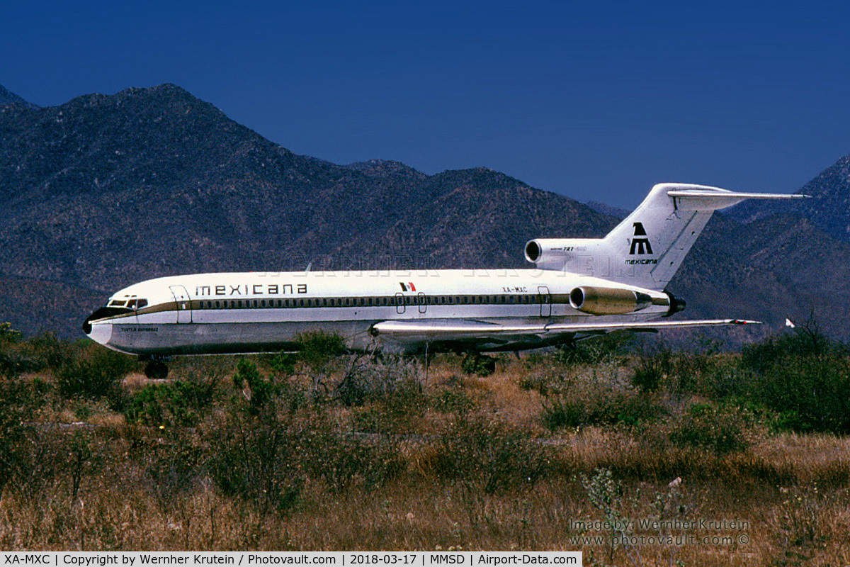 XA-MXC, 1981 Boeing 727-264 C/N 22663, XC-NPF preparing for a take-off roll.
