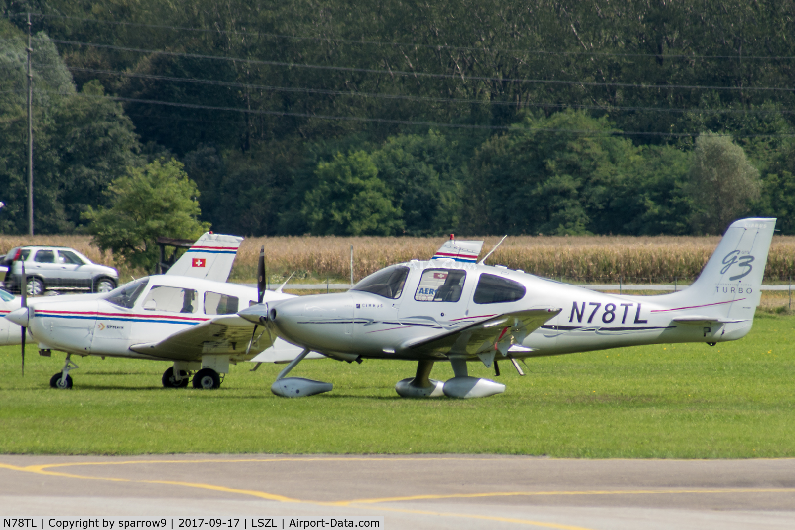 N78TL, 2007 Cirrus SR22 G3 GTS Turbo C/N 2622, In company of older aircraft.