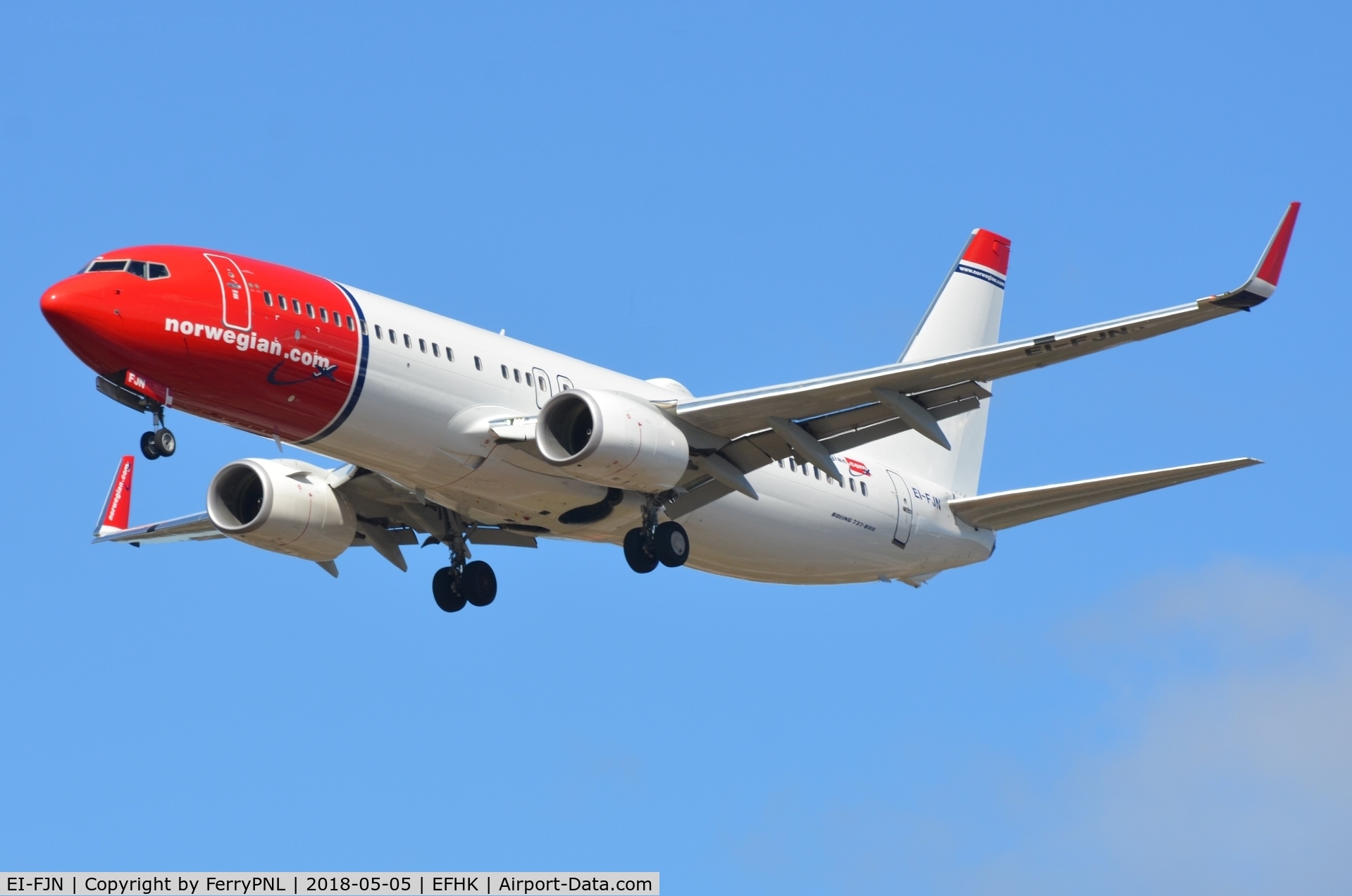EI-FJN, 2016 Boeing 737-8JP C/N 41152, Arrival of Norwegian B738