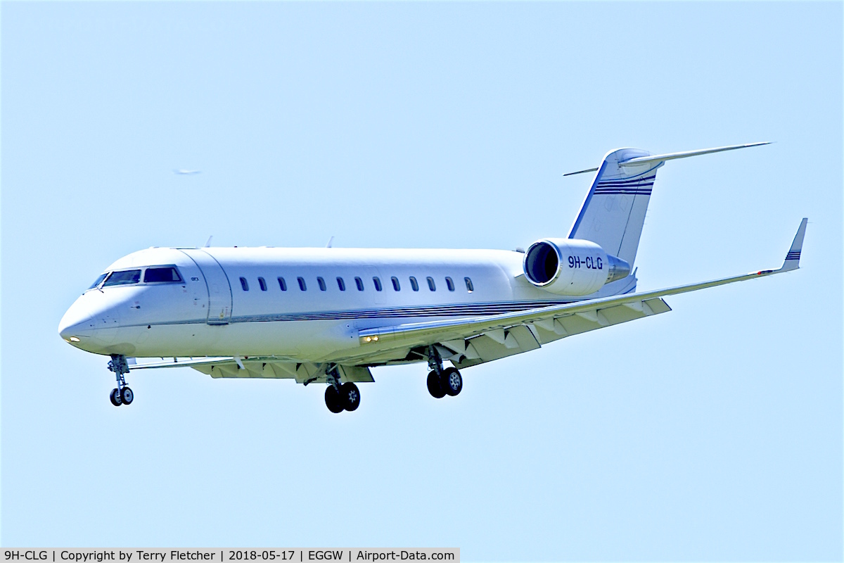 9H-CLG, 2006 Bombardier Challenger 850 (CL-600-2B19) C/N 8063, at Luton