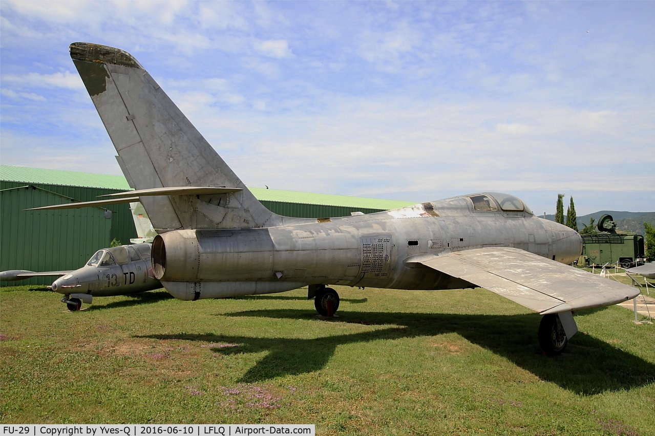 FU-29, Republic F-84F Thunderstreak C/N Not found (52-7175/FU-29), REPUBLIC F-84F Thunderstreak, Musée Européen de l'Aviation de Chasse, Montélimar-Ancône airfield (LFLQ)