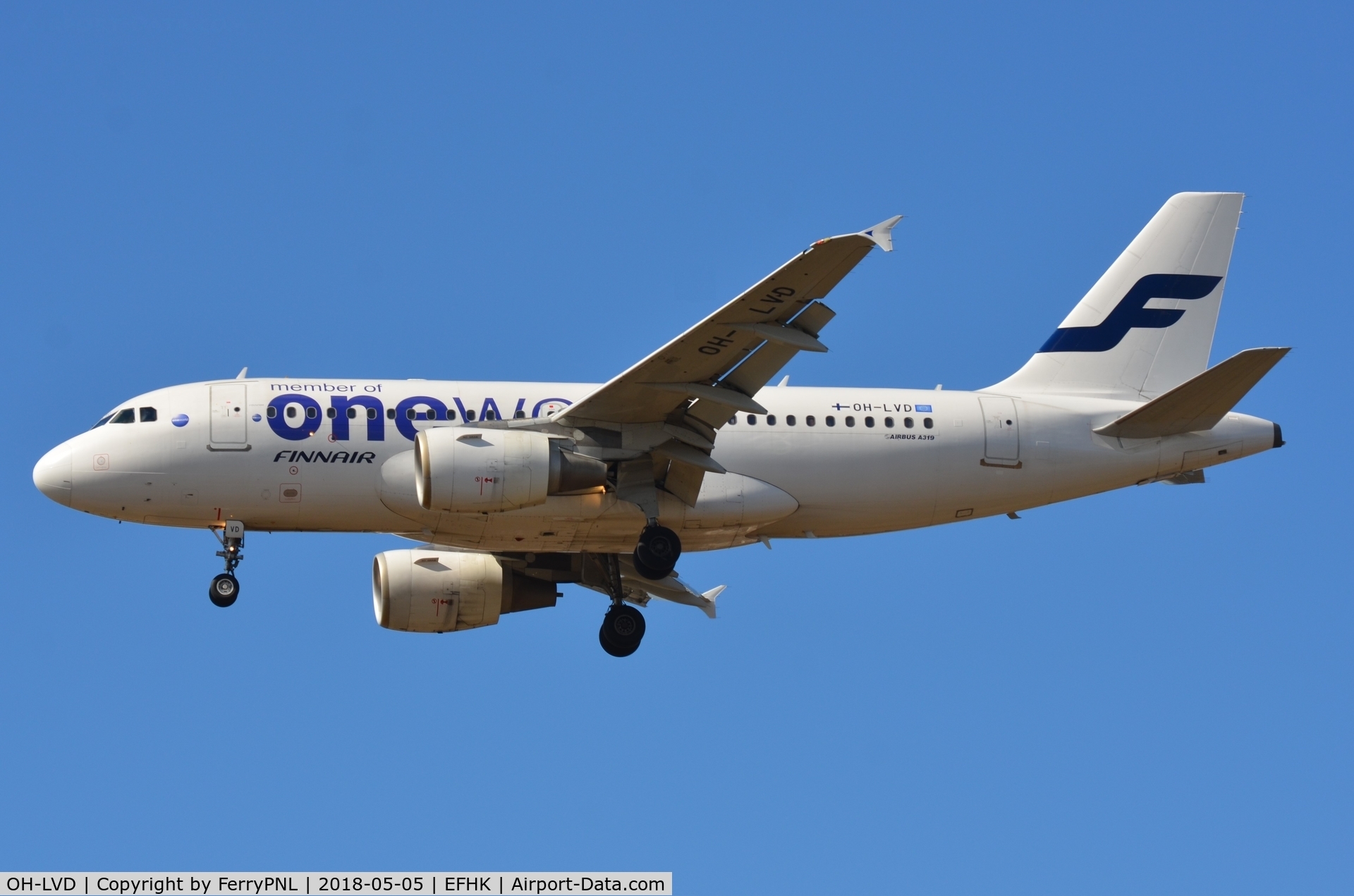 OH-LVD, 2000 Airbus A319-112 C/N 1352, Arrival of Finnair A319