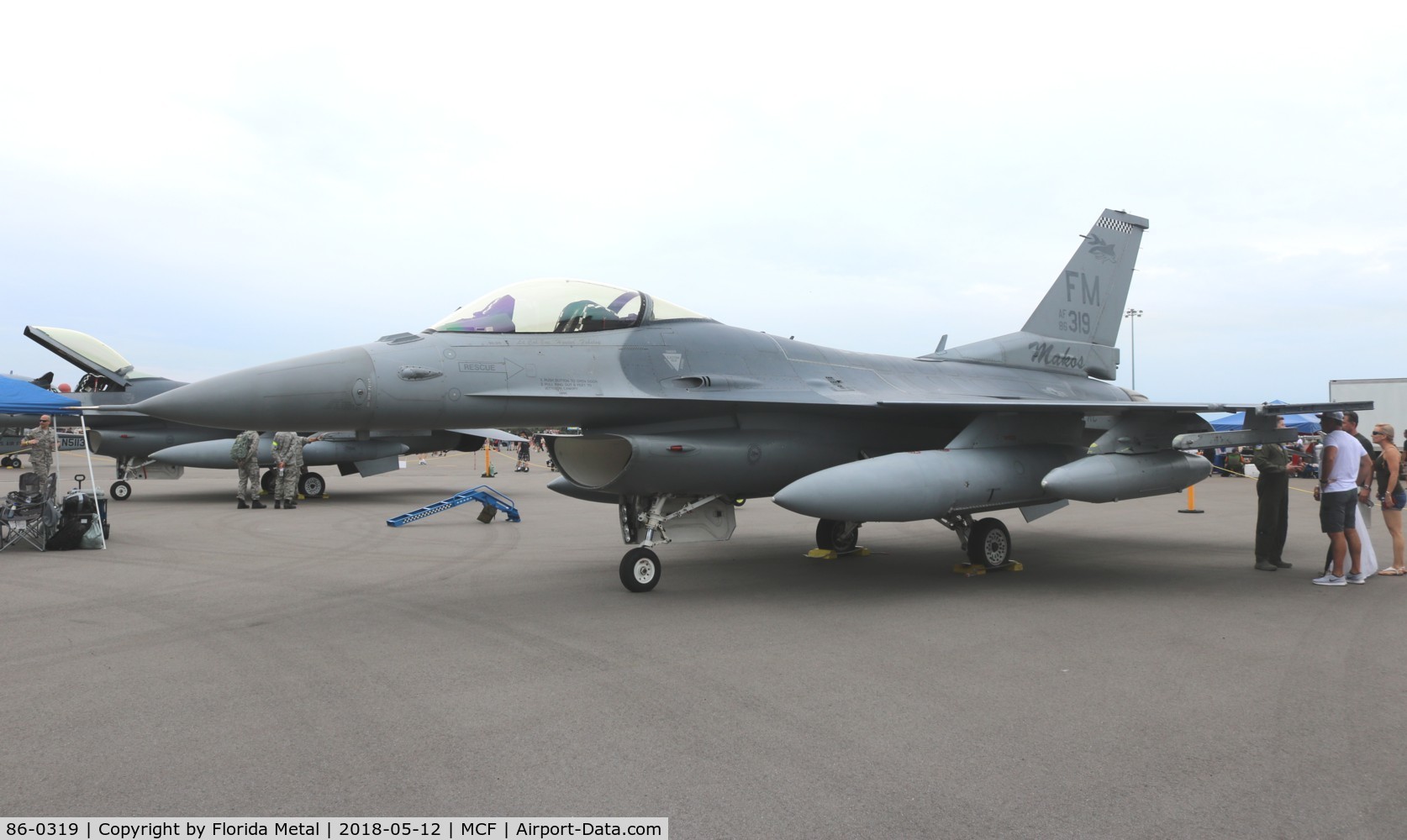 86-0319, 1986 General Dynamics F-16C Fighting Falcon C/N 5C-425, F-16C