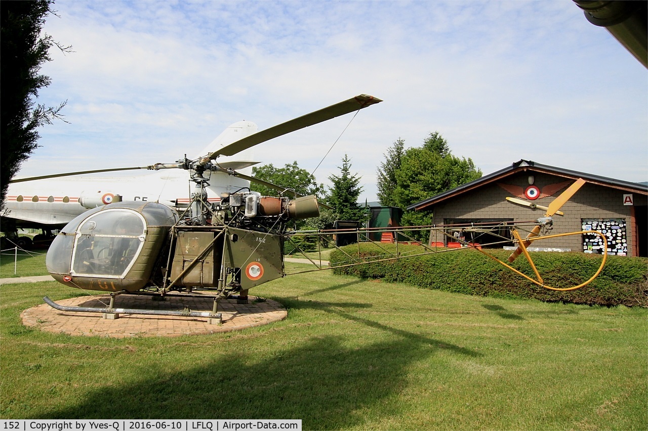 152, Sud SE-3130 Alouette II C/N 1258, Sud SE-3130 Alouette II, Musée Européen de l'Aviation de Chasse, Montélimar-Ancône airfield (LFLQ)