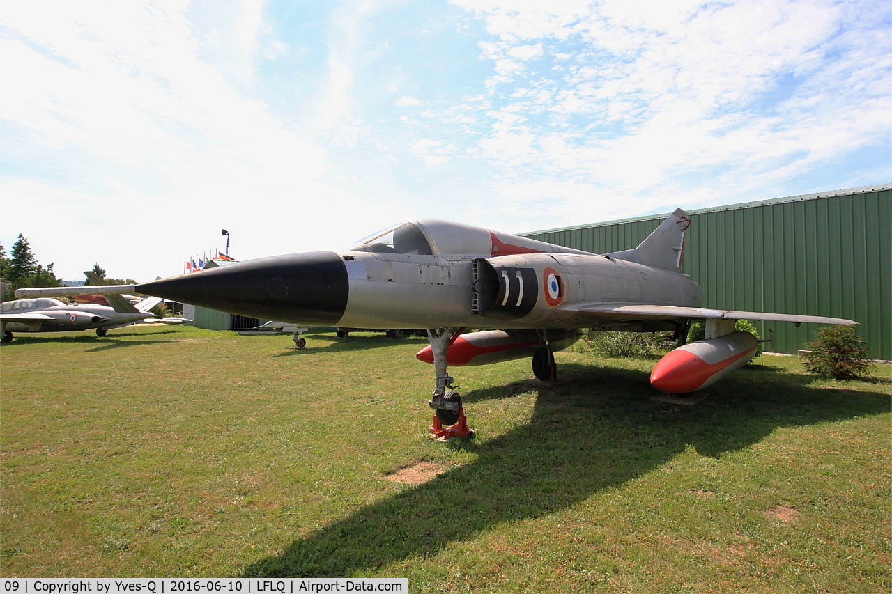 09, 1959 Dassault Mirage IIIA C/N 09, Dassault Mirage III A, Musée Européen de l'Aviation de Chasse, Montélimar-Ancône airfield (LFLQ)