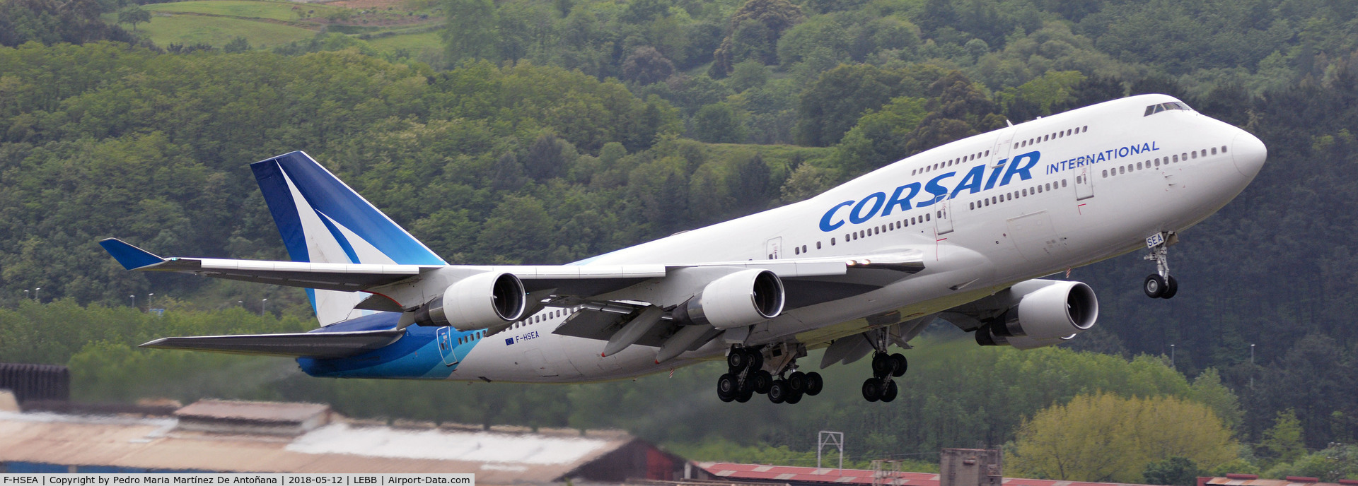 F-HSEA, 1992 Boeing 747-422 C/N 26877, Loiu - Bilbao - Euskadi - España