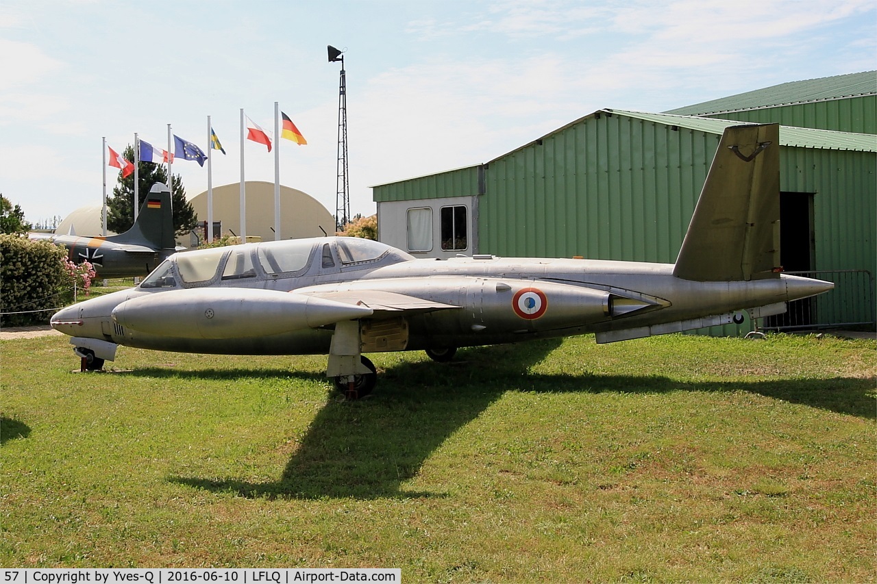 57, Fouga CM-170 Magister C/N 57, Fouga CM-170 Magister, Musée Européen de l'Aviation de Chasse, Montélimar-Ancône airfield (LFLQ)