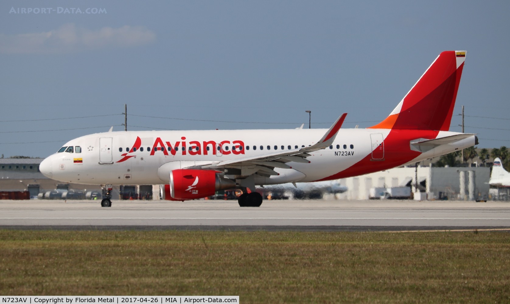 N723AV, 2014 Airbus A319-115 C/N 6167, Avianca