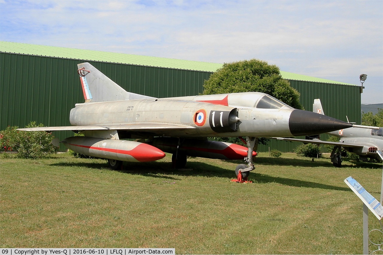 09, 1959 Dassault Mirage IIIA C/N 09, Dassault Mirage III A, Musée Européen de l'Aviation de Chasse, Montélimar-Ancône airfield (LFLQ)