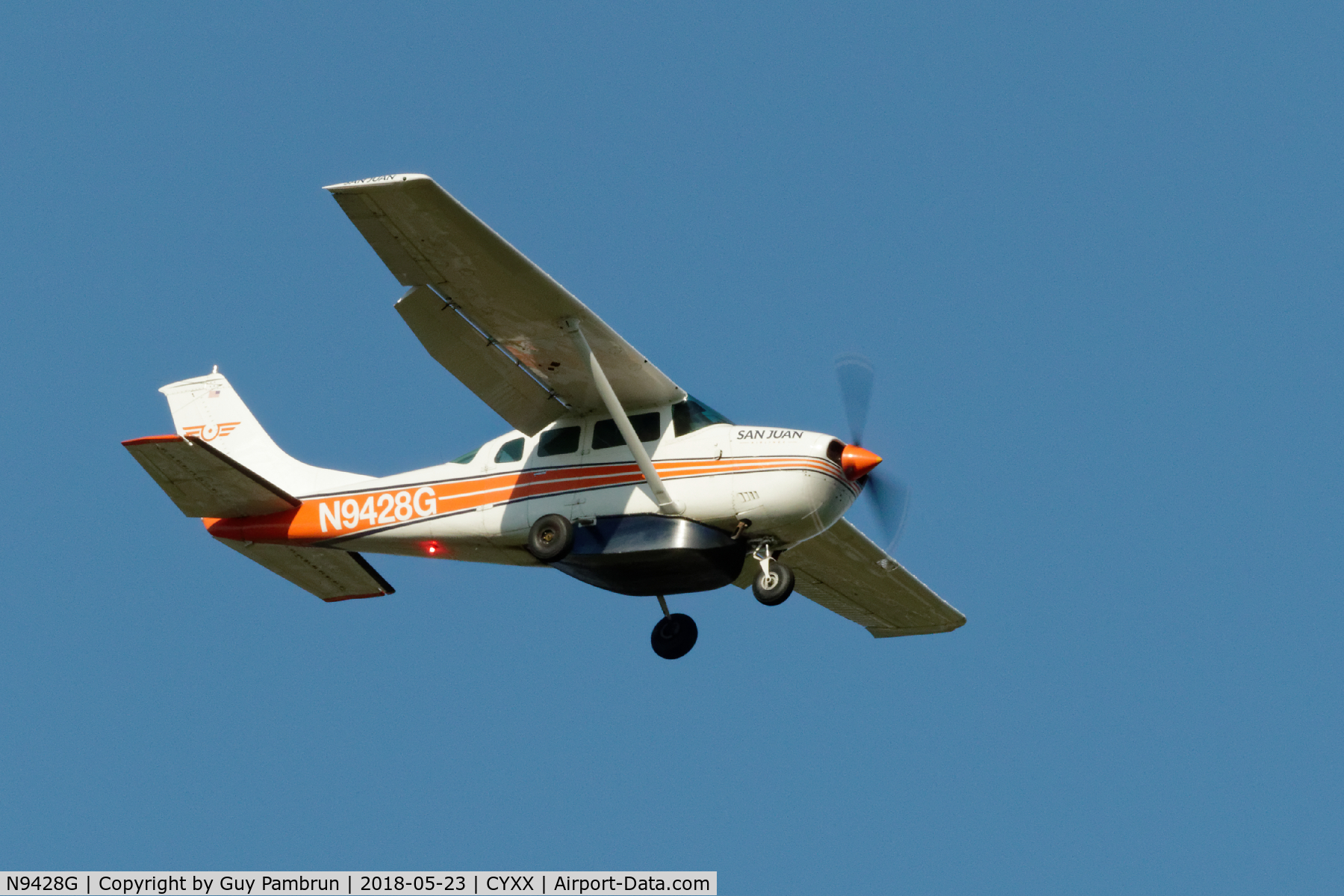 N9428G, 1970 Cessna U206E Stationair C/N U20601628, Landing