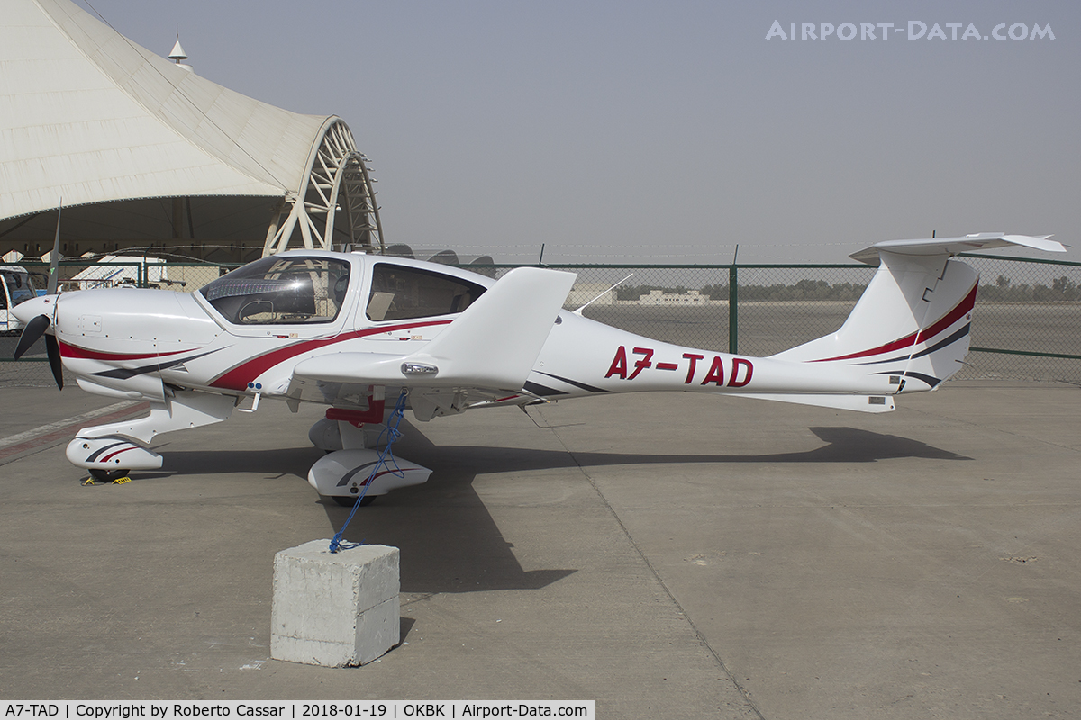 A7-TAD, Diamond DA-40NG Diamond Star, Kuwait Aviation Show 2018