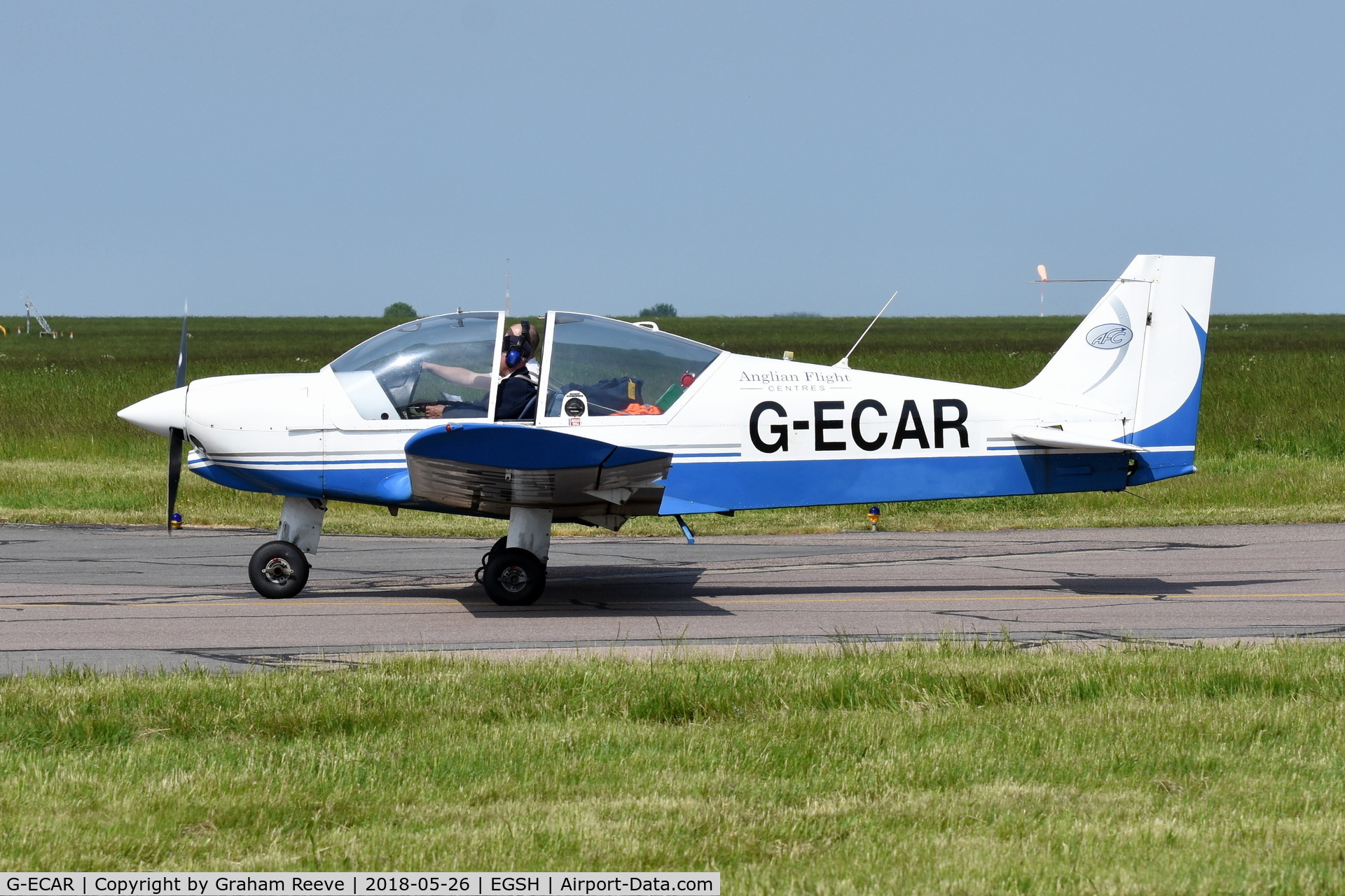 G-ECAR, 1997 Robin HR-200-120B C/N 321, Just landed at Norwich.