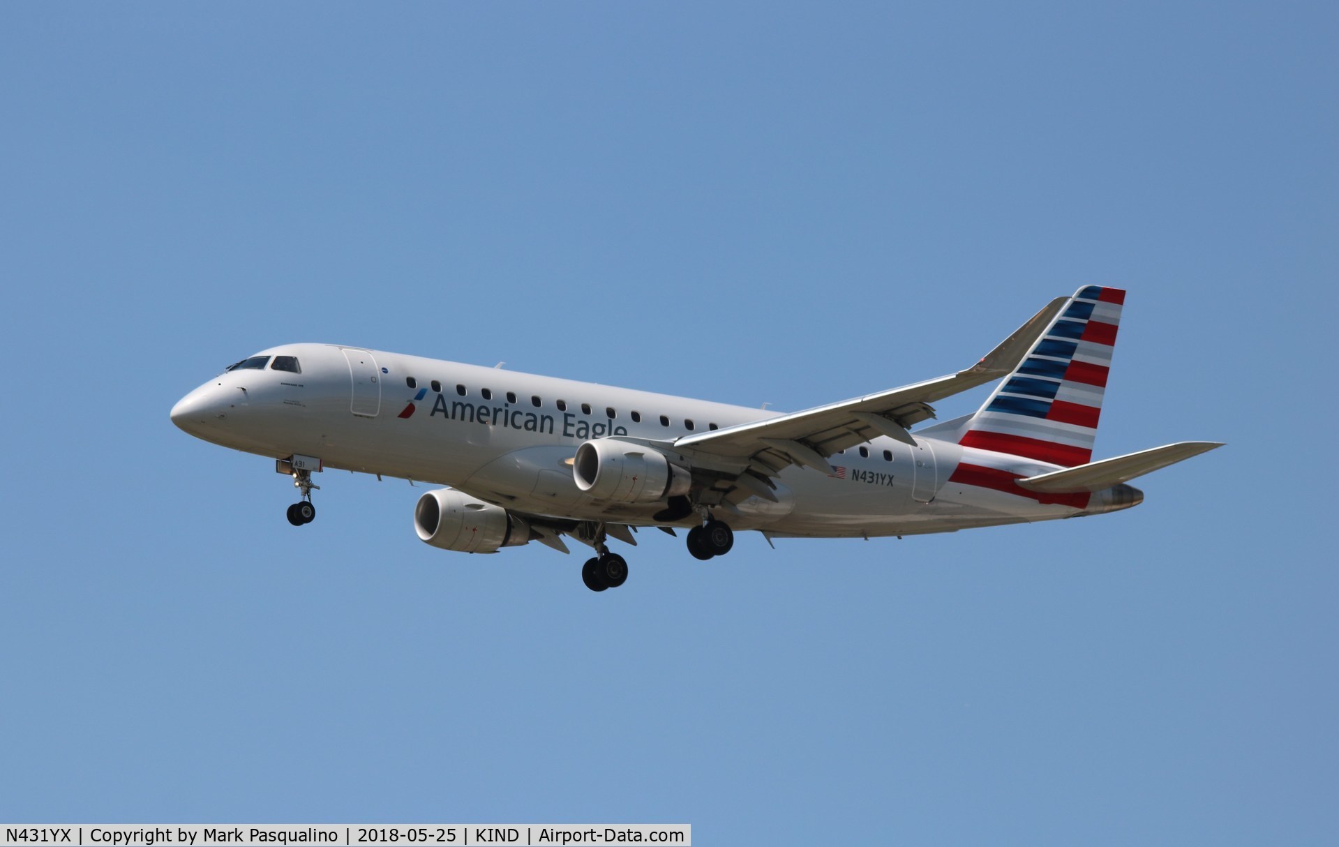 N431YX, 2014 Embraer 175LR (ERJ-170-200LR) C/N 17000413, ERJ 170-200 LR