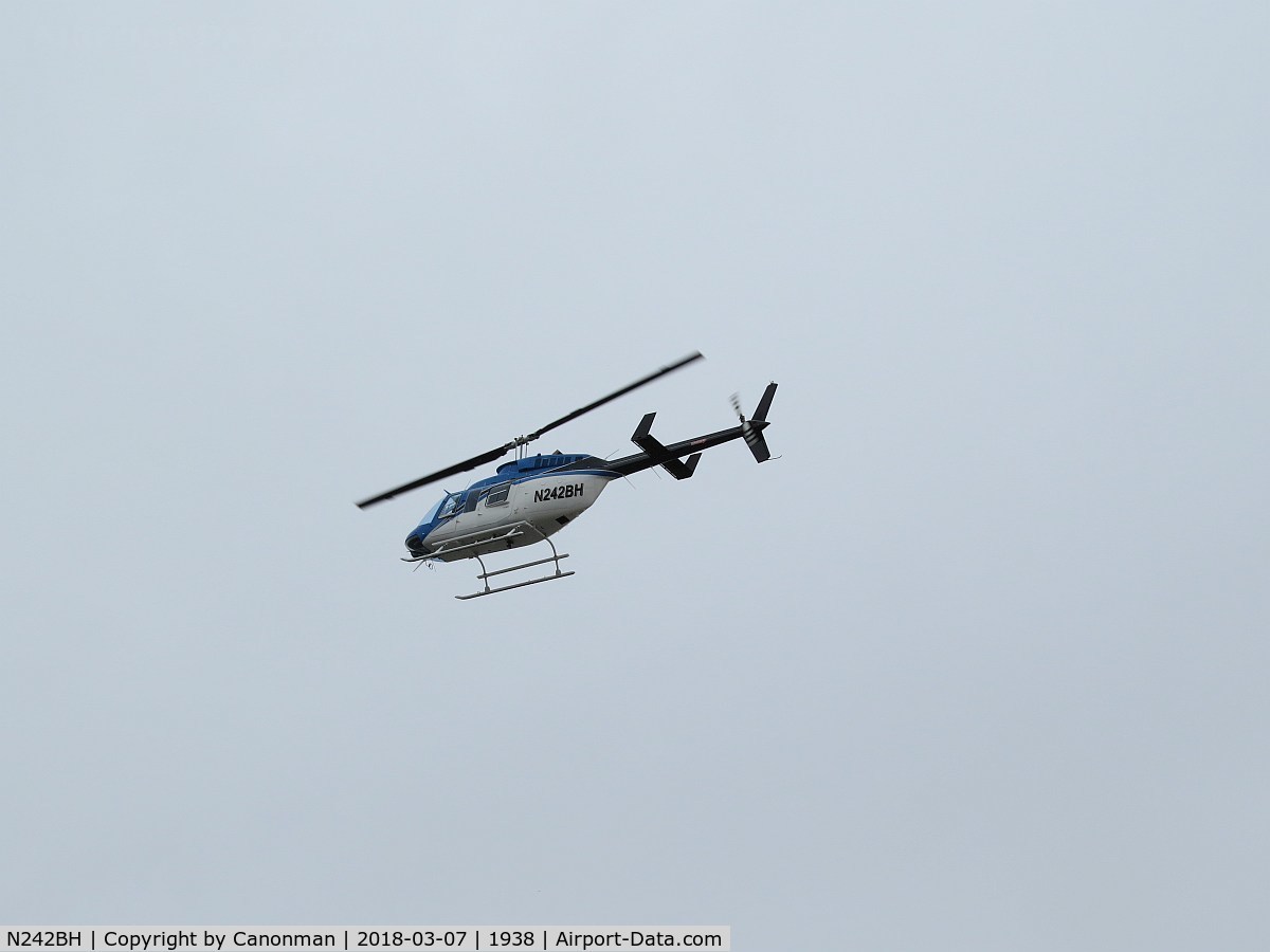 N242BH, 1980 Bell 206L-1 LongRanger II C/N 45506, airbourne