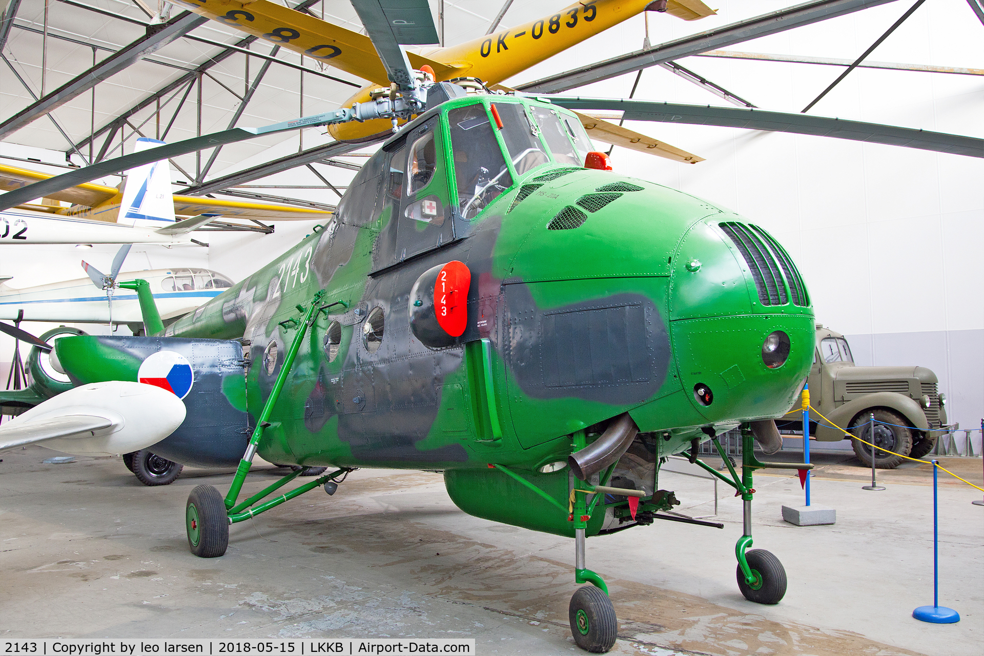 2143, 1965 Mil Mi-4A Hound C/N 02143, Kbely Air Museum 15.5.2018