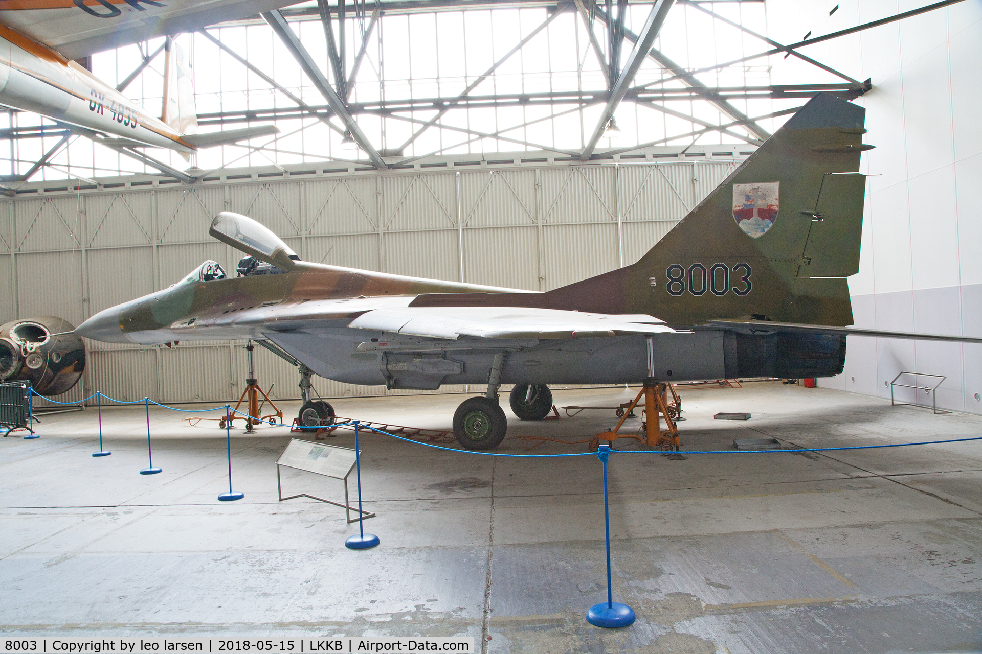 8003, Mikoyan-Gurevich MiG-29A C/N 2960526380, Kebly Air Museum 15.5.2018