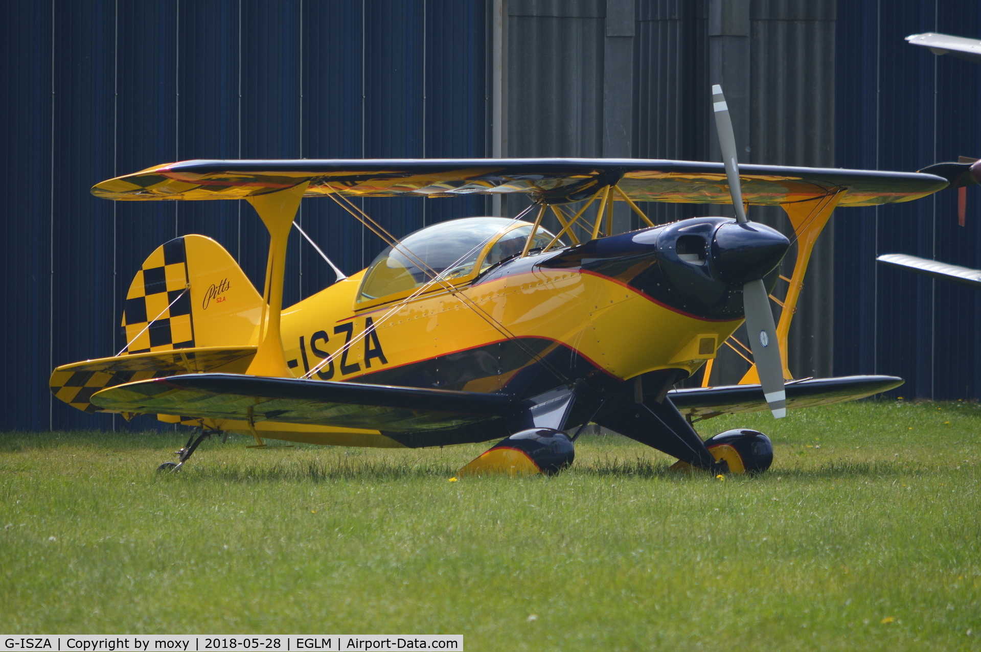 G-ISZA, 1977 Aerotek Pitts S-2A Special C/N 2137, Aerotek Pitts S-2A at White Waltham.