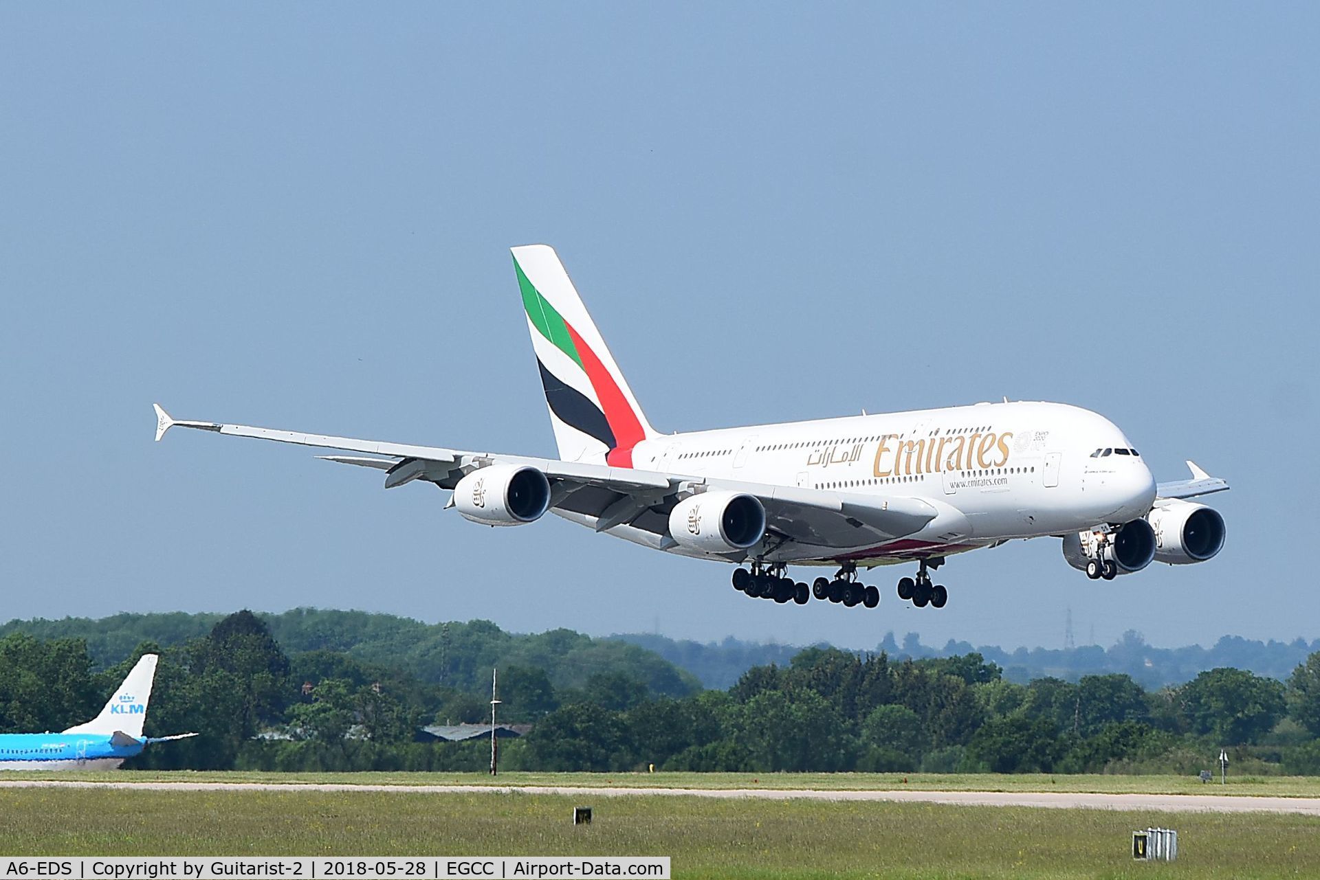 A6-EDS, 2011 Airbus A380-861 C/N 086, At Manchester