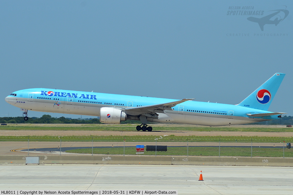 HL8011, 2015 Boeing 777-3B5/ER C/N 42123, Dallas/Fort Worth > Seoul/Incheon