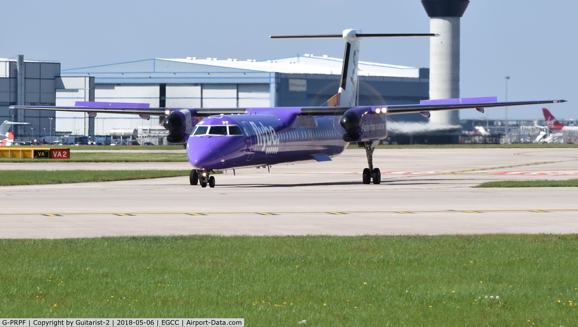 G-PRPF, 2008 Bombardier DHC-8-402 Dash 8 C/N 4195, At Manchester