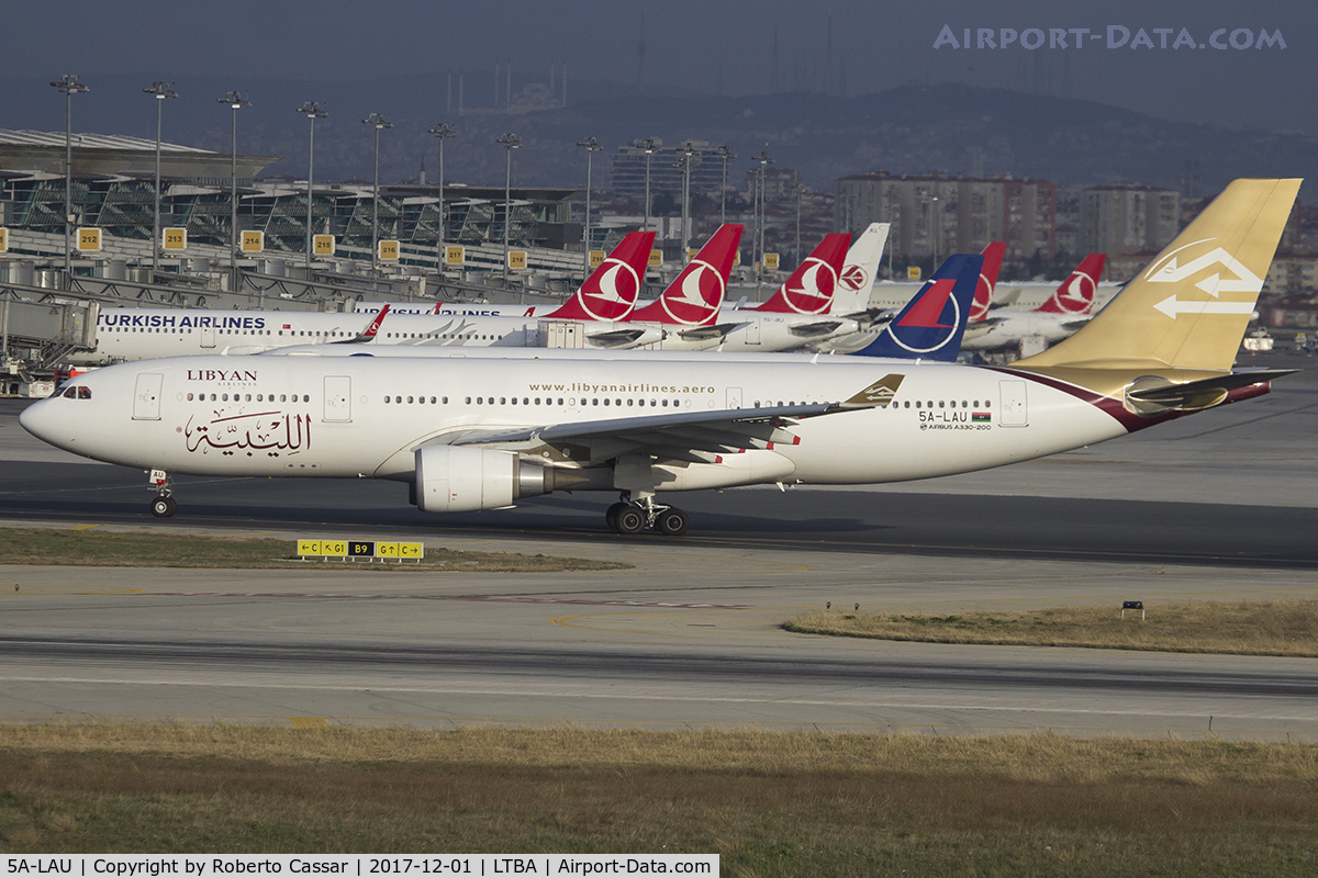 5A-LAU, 2014 Airbus A330-202 C/N 1543, Istanbul Ataturk