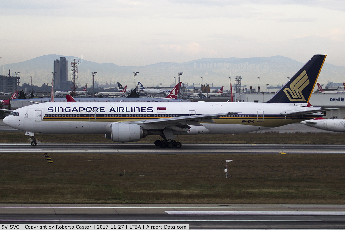 9V-SVC, 2001 Boeing 777-212/ER C/N 28526, Istanbul Ataturk