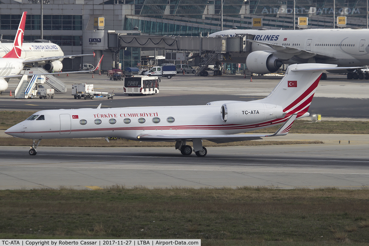 TC-ATA, 2011 Gulfstream Aerospace GV-SP (G550) C/N 5346, Istanbul Ataturk