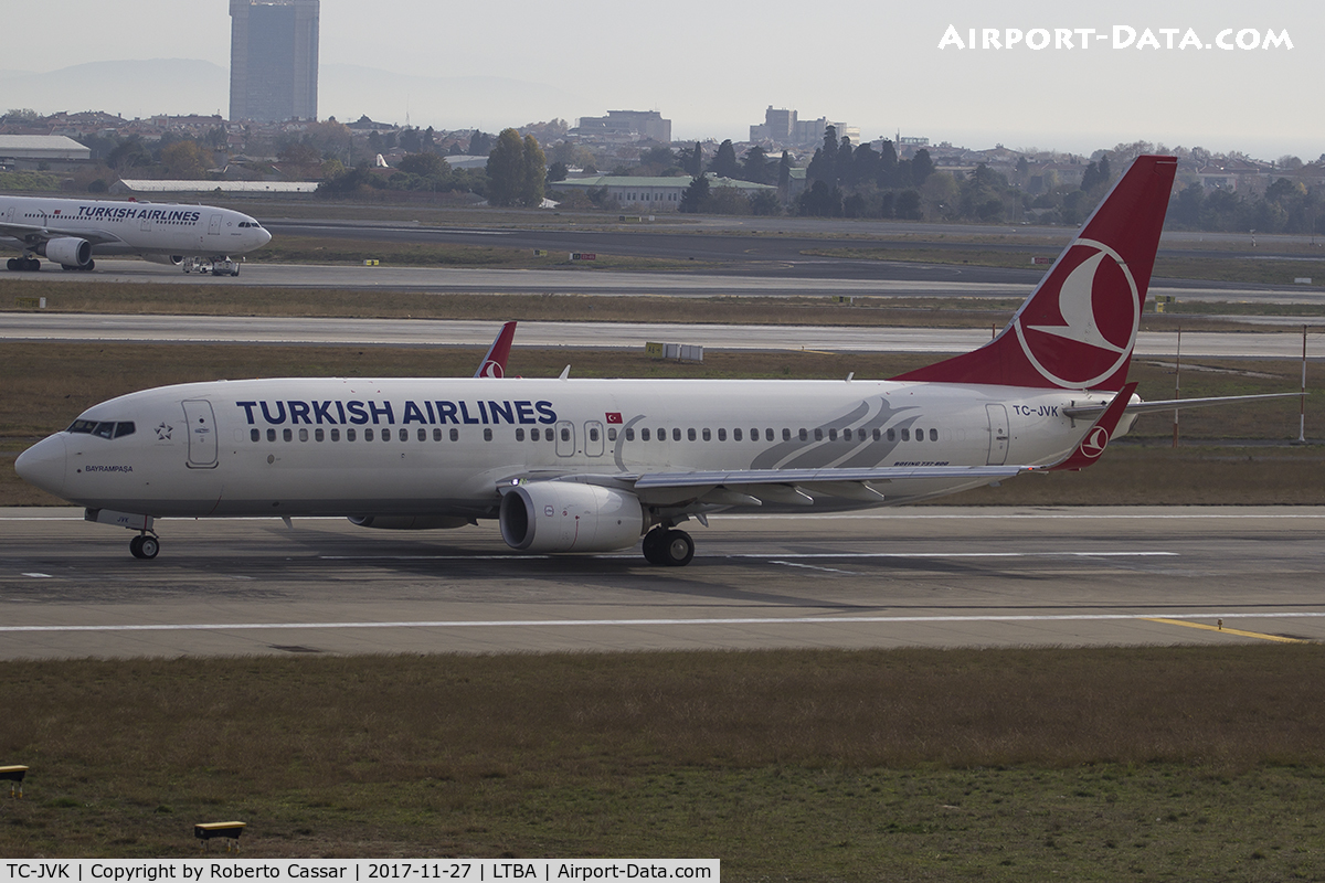 TC-JVK, 2016 Boeing 737-8F2 C/N 60014, Istanbul Ataturk