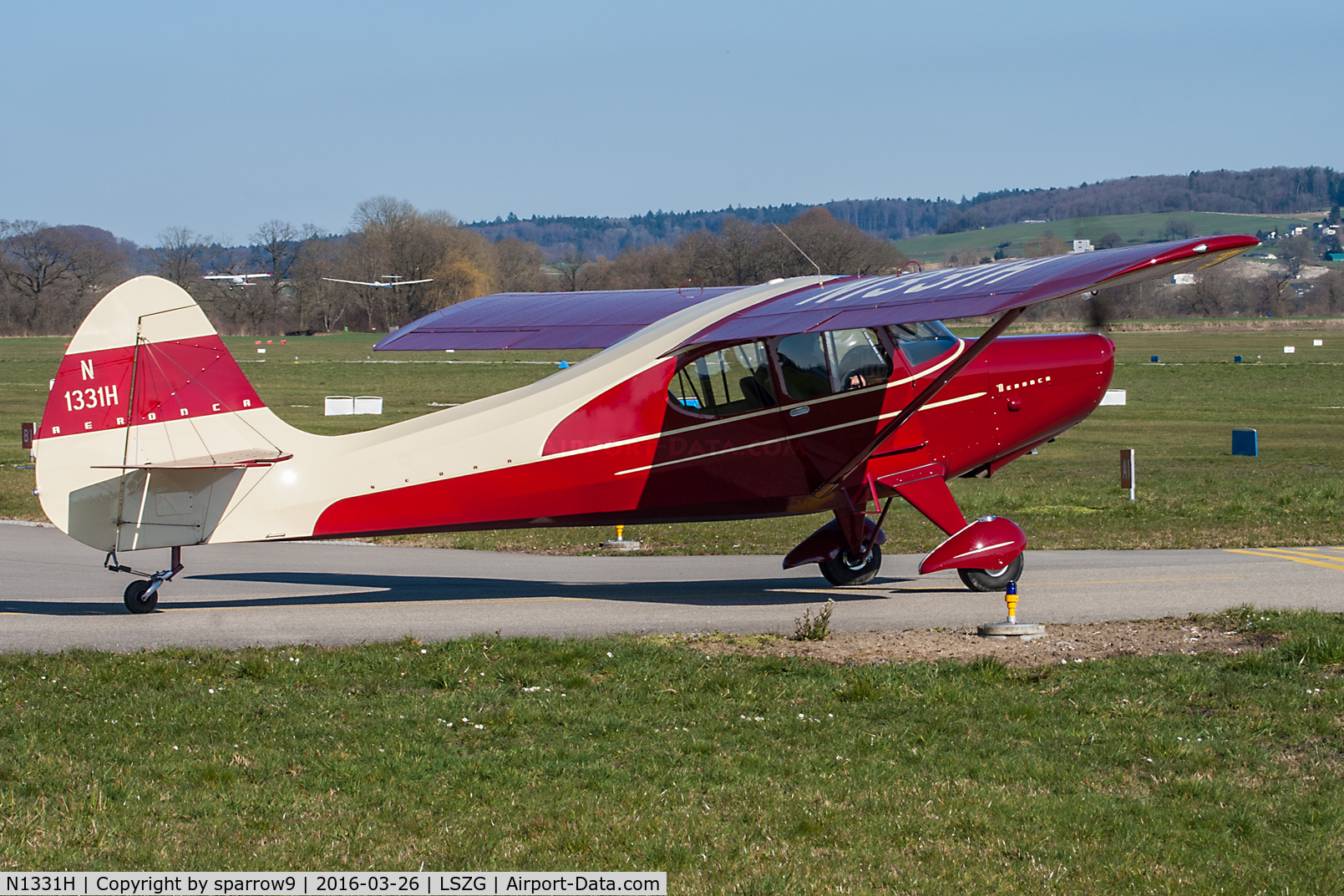 N1331H, 1949 Aeronca 15AC Sedan C/N 15AC-371, After a gorgeous restoration based at Grenchen.