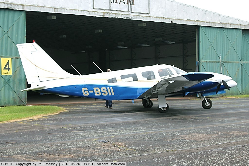 G-BSII, 1980 Piper PA-34-200T Seneca II C/N 34-8070336, Based Aircraft. Ex:-N8253N.