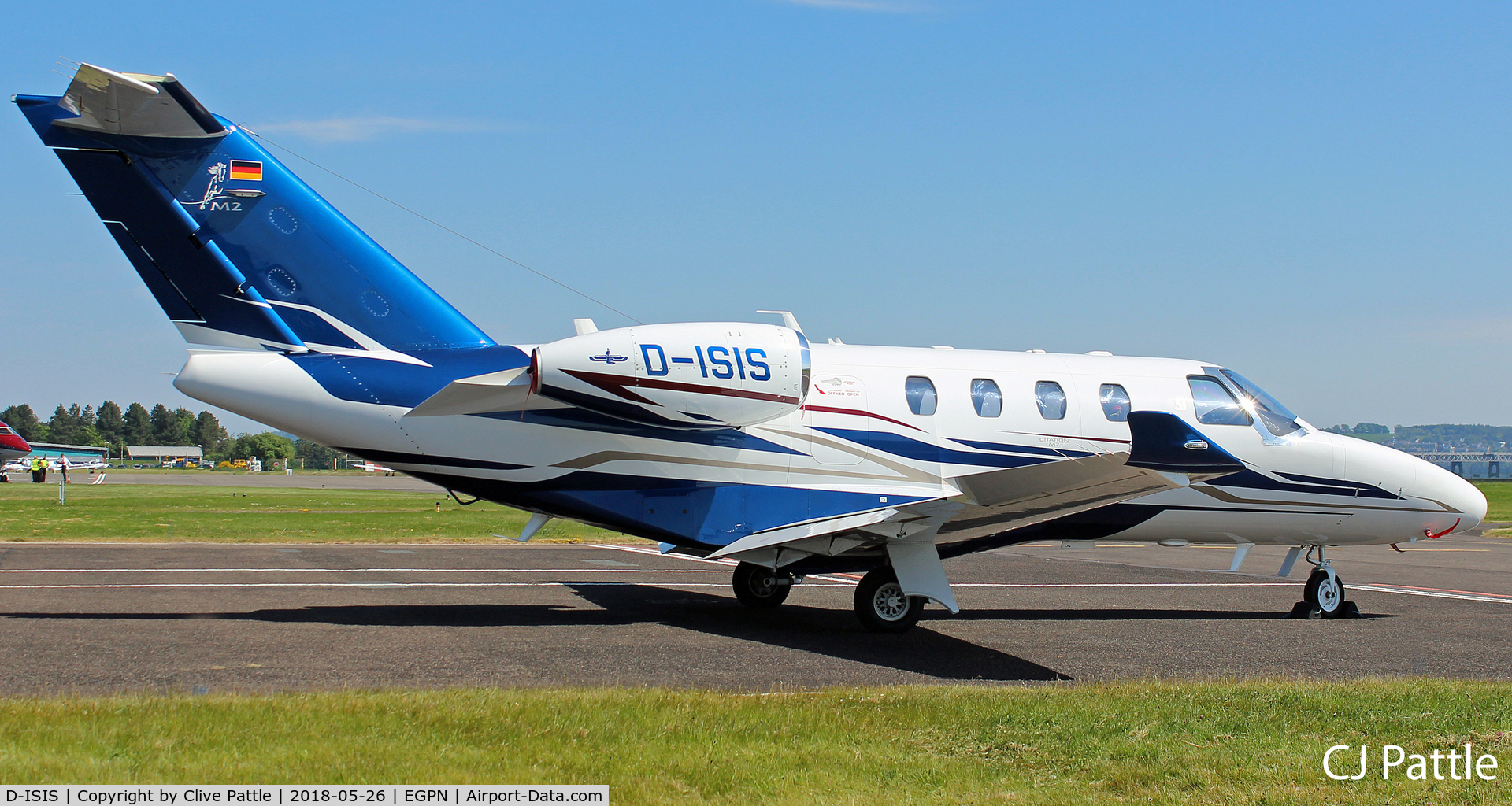 D-ISIS, 2014 Cessna 525 Citation M2 C/N 525-0820, On the ramp at Dundee