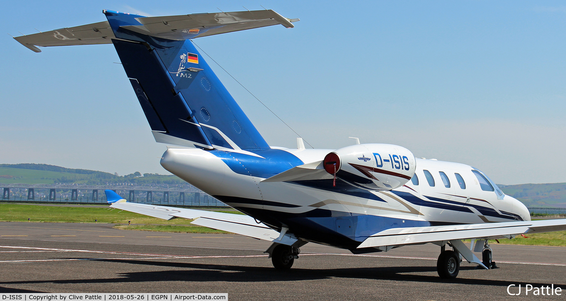 D-ISIS, 2014 Cessna 525 Citation M2 C/N 525-0820, Visiting Dundee