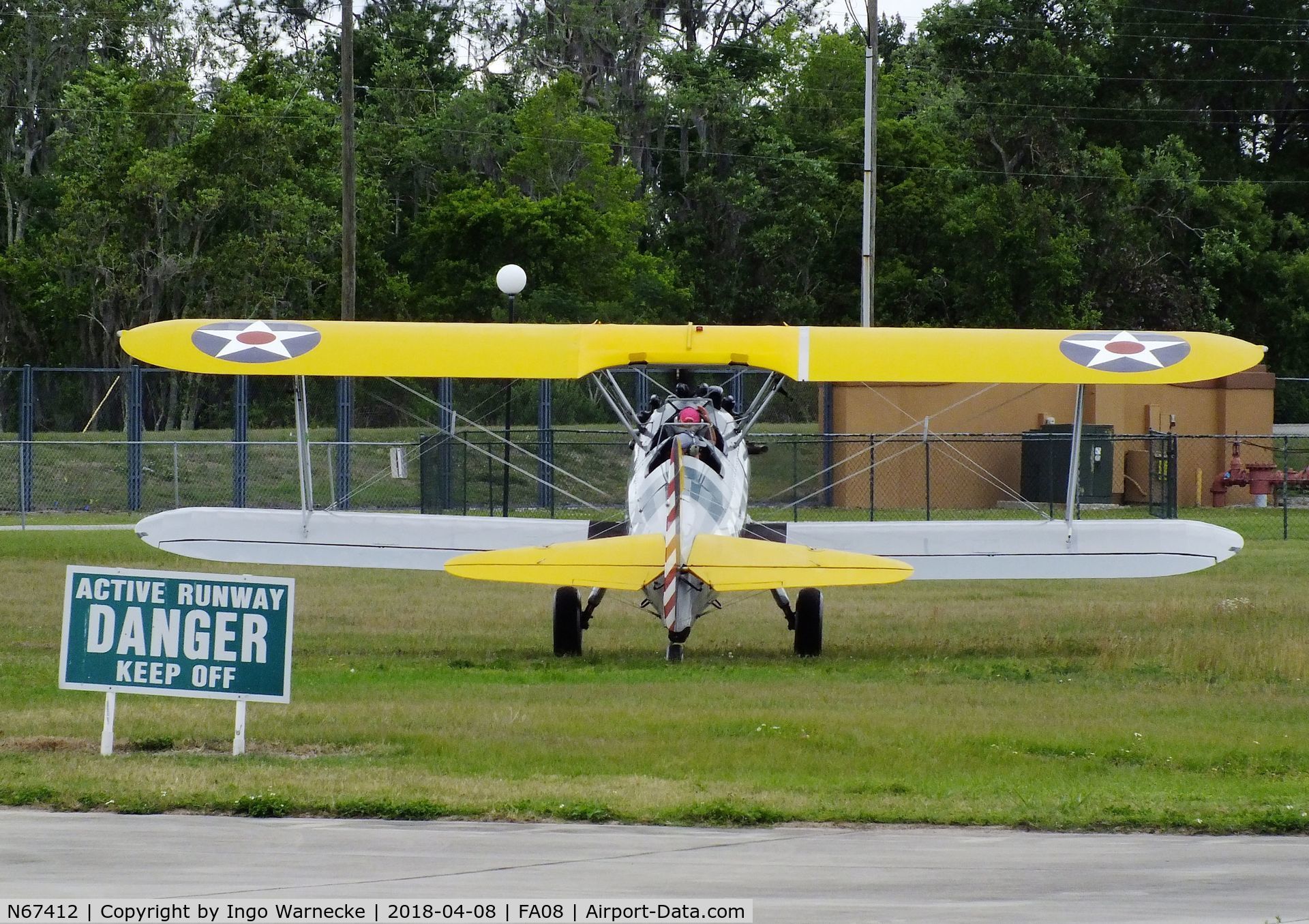 N67412, 1942 Boeing A75N1(PT17) C/N 75-3401, Boeing (Stearman) A75N1 (PT-17) at Orlampa Inc Airport, Polk City FL