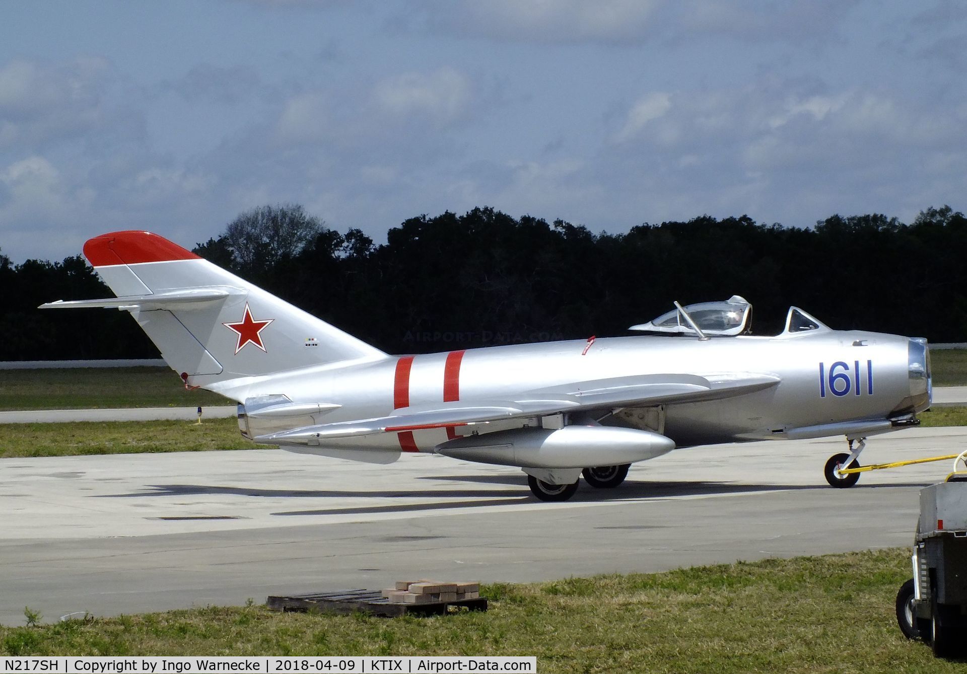 N217SH, 1959 PZL-Mielec Lim-5 (MiG-17F) C/N 1C1611, PZL-Mielec Lim-5 (MiG-17F FRESCO) at Space Coast Regional Airport, Titusville (the day after Space Coast Warbird AirShow 2018)