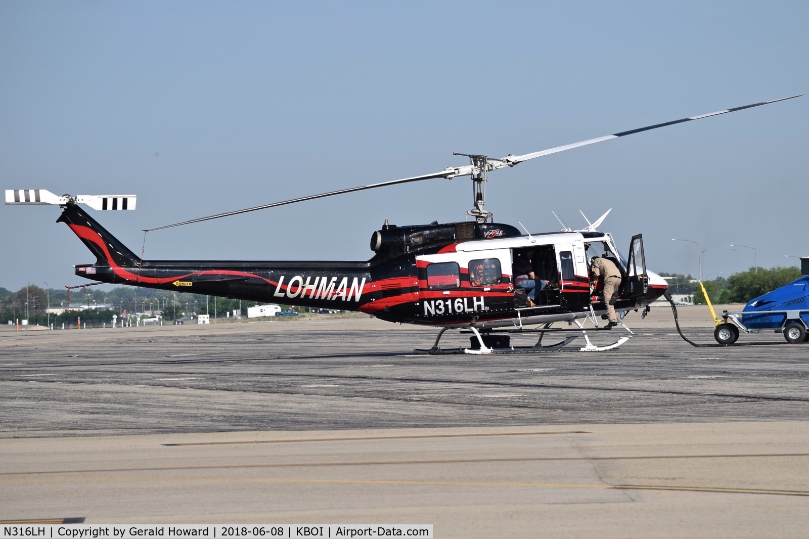 N316LH, 1977 Bell 212 C/N 30817, Parked on the north GA ramp.