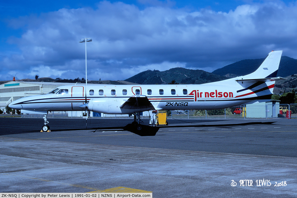 ZK-NSQ, 1988 Fairchild SA-227AC Metro III C/N AC-706B, Air Nelson Ltd., Motueka