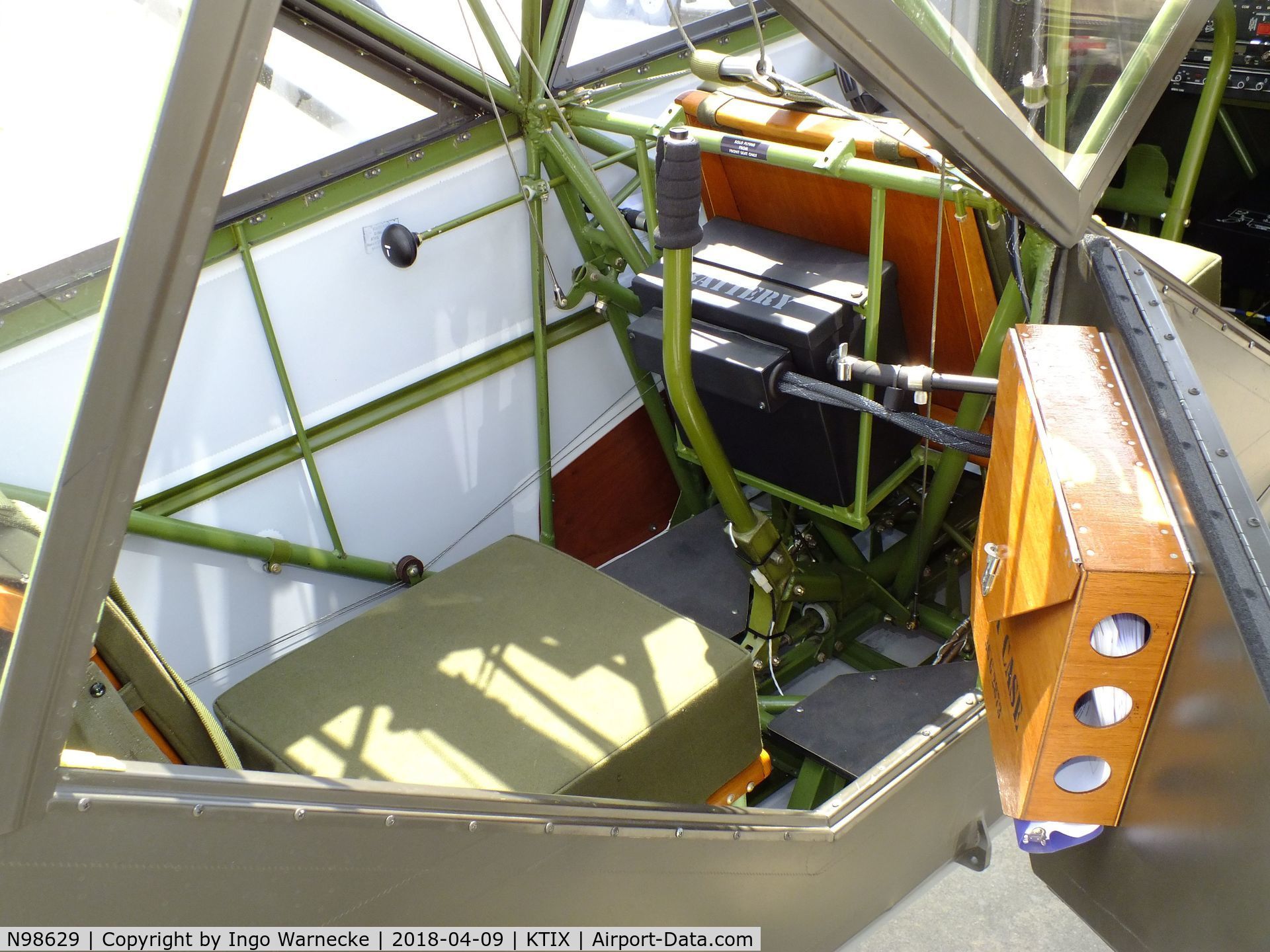 N98629, 1943 Stinson L-5 Sentinel C/N 78-870, Stinson L-5 Sentinel at Space Coast Regional Airport, Titusville (the day after Space Coast Warbird AirShow 2018)  #i