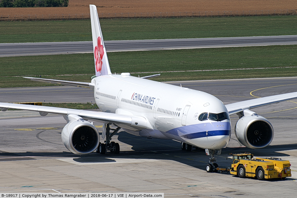 B-18917, 2018 Airbus A350-941 C/N 208, China Airlines Airbus A350-900